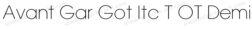 Avant Gar Got Itc T OT Demi Regular字体转换